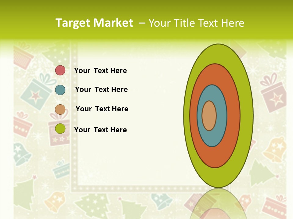 Beige Christmas Background, Vector Illustration Stock Vector Illustration: PowerPoint Template