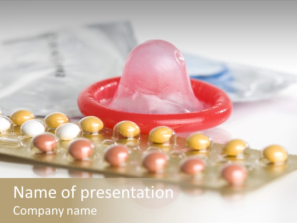 Condom And Birth Control Pills....nothing Can Happen ;-) PowerPoint Template