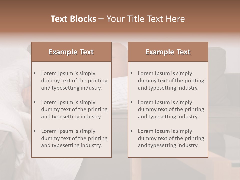 Man On Couch With Cat PowerPoint Template