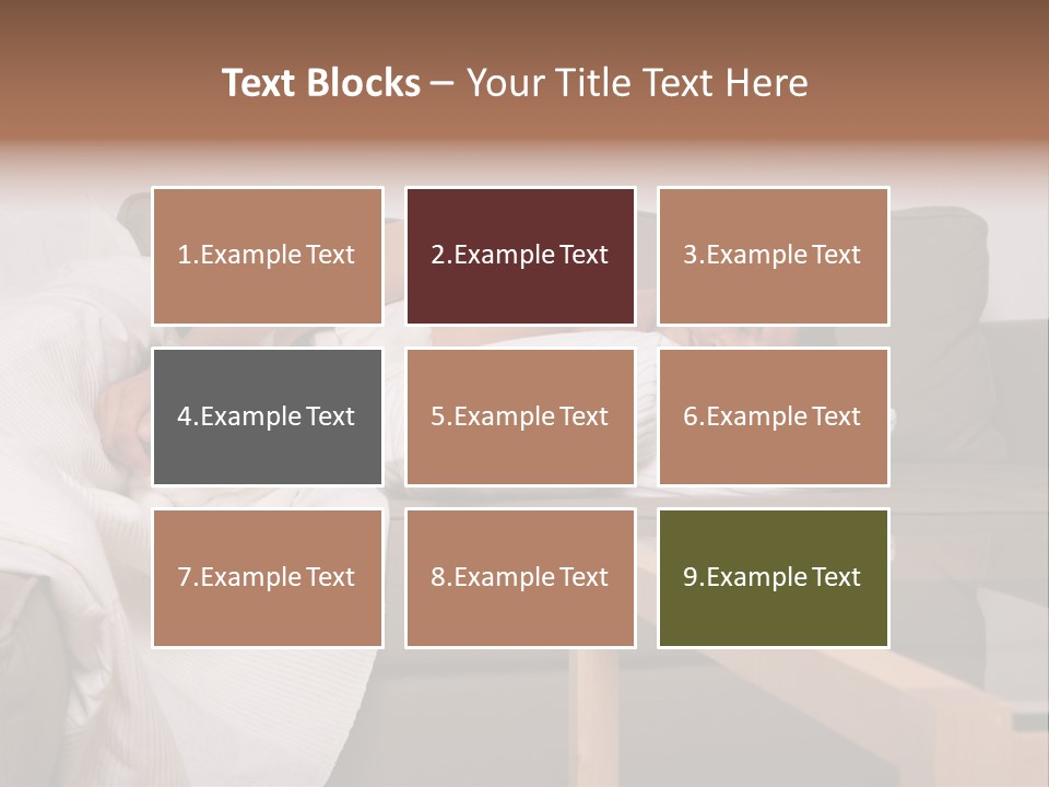 Man On Couch With Cat PowerPoint Template