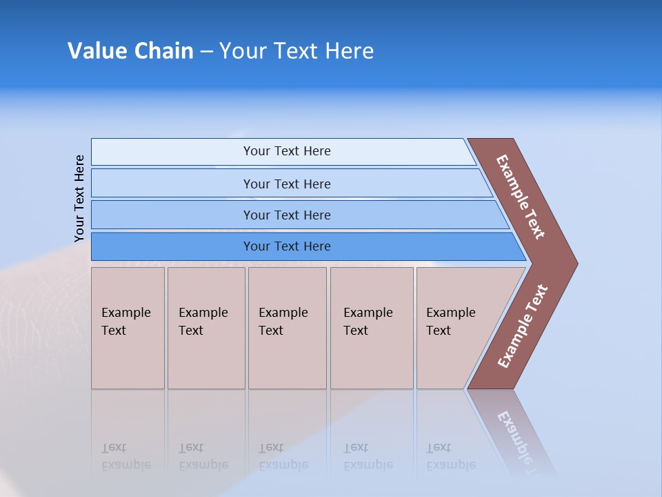 Finger Holding Contact Lens Over Blue Background PowerPoint Template
