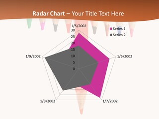 Joint Crayons Aligned With The Orange Leaving PowerPoint Template
