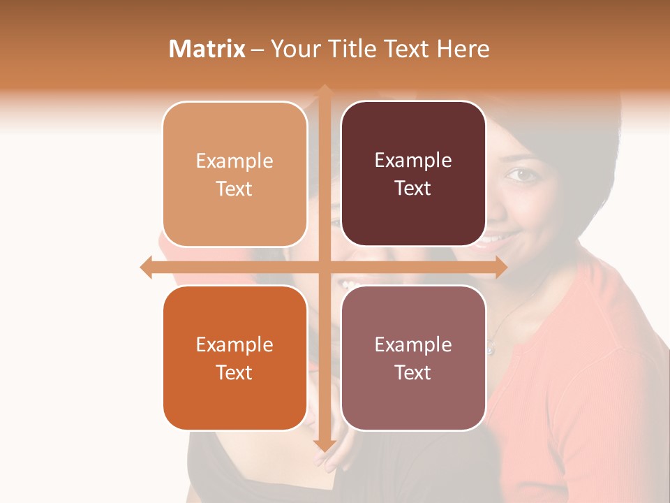 Two Beautiful Sisters From Asian Background. PowerPoint Template