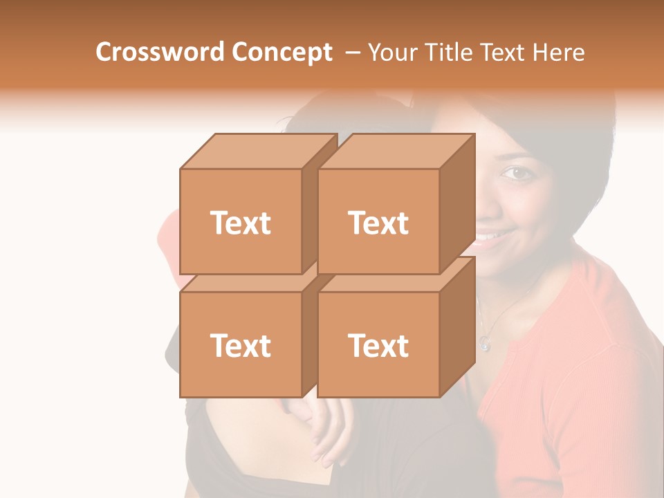 Two Beautiful Sisters From Asian Background. PowerPoint Template