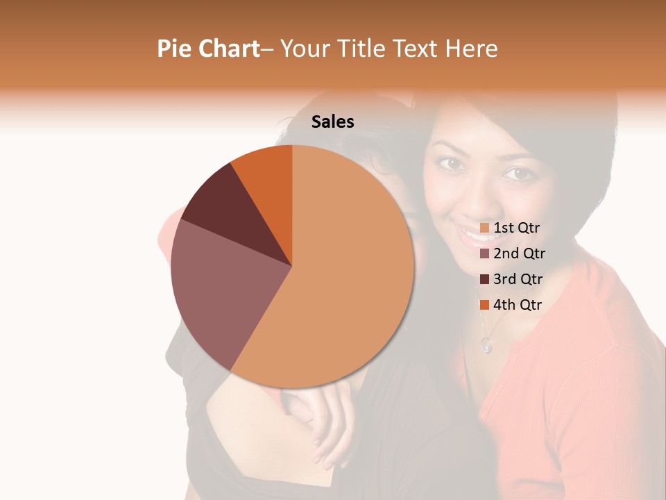 Two Beautiful Sisters From Asian Background. PowerPoint Template