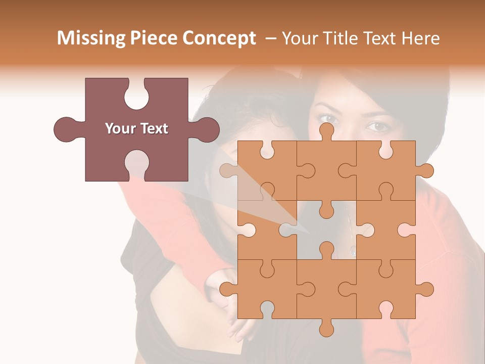 Two Beautiful Sisters From Asian Background. PowerPoint Template