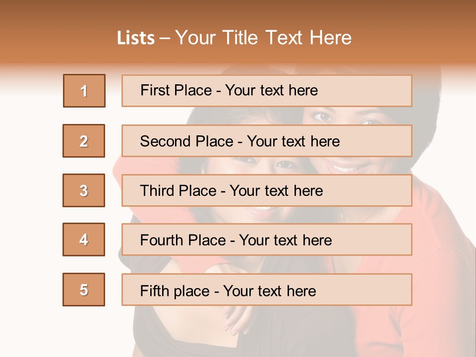 Two Beautiful Sisters From Asian Background. PowerPoint Template
