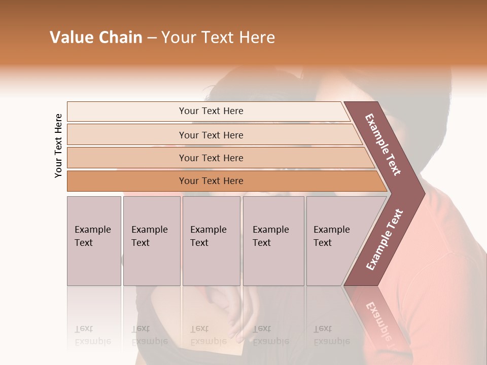 Two Beautiful Sisters From Asian Background. PowerPoint Template