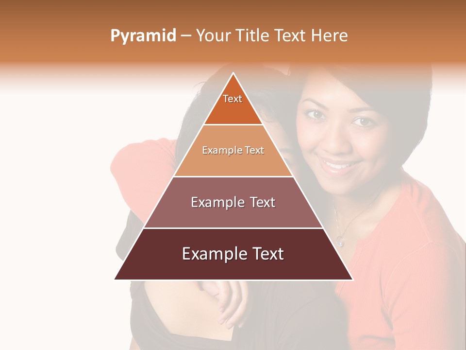 Two Beautiful Sisters From Asian Background. PowerPoint Template