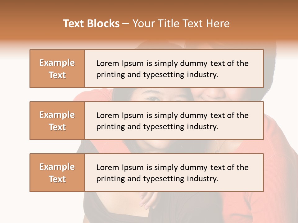 Two Beautiful Sisters From Asian Background. PowerPoint Template