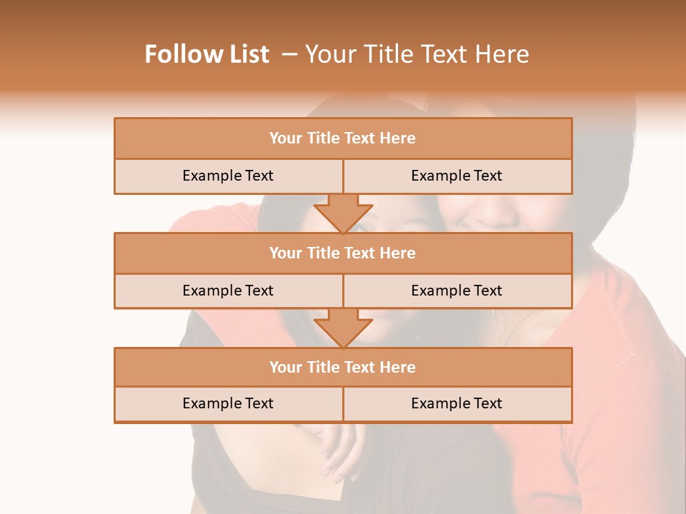 Two Beautiful Sisters From Asian Background. PowerPoint Template