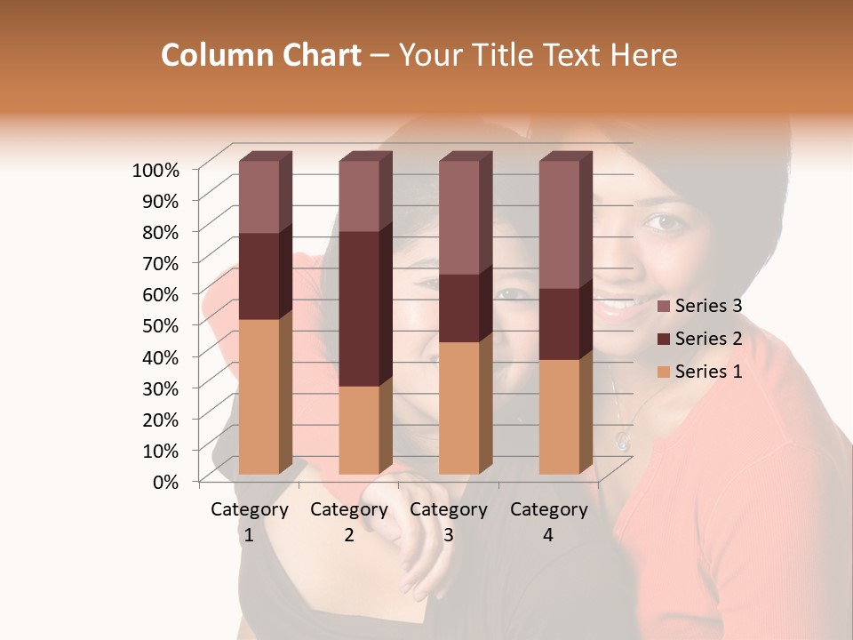 Two Beautiful Sisters From Asian Background. PowerPoint Template