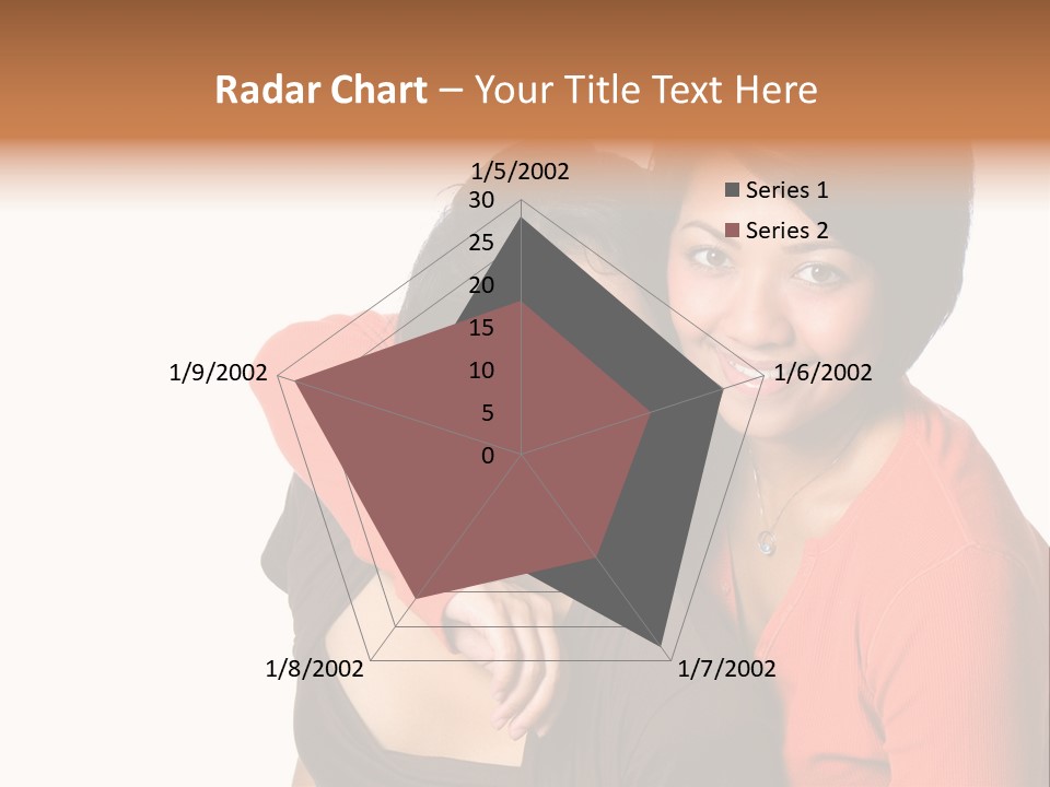 Two Beautiful Sisters From Asian Background. PowerPoint Template