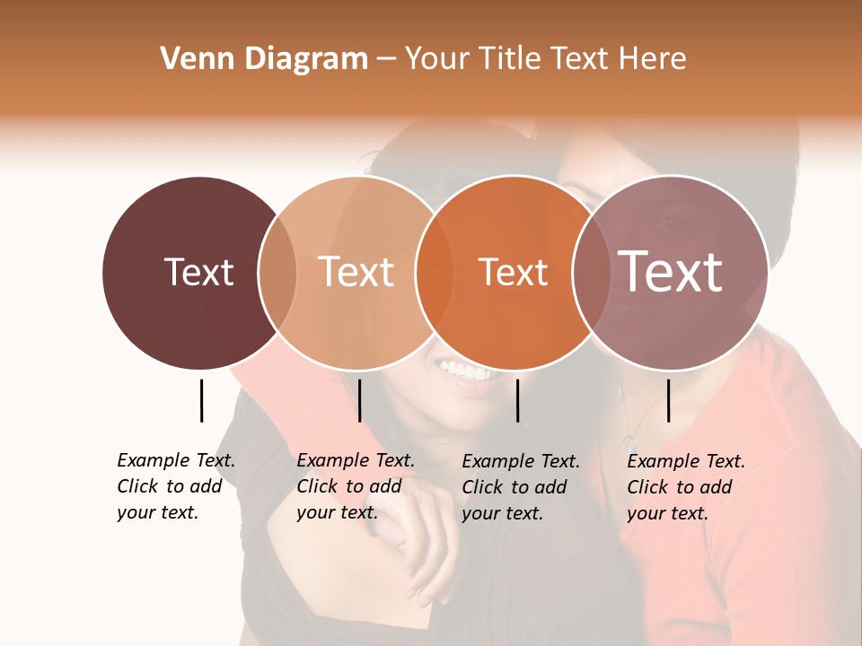 Two Beautiful Sisters From Asian Background. PowerPoint Template