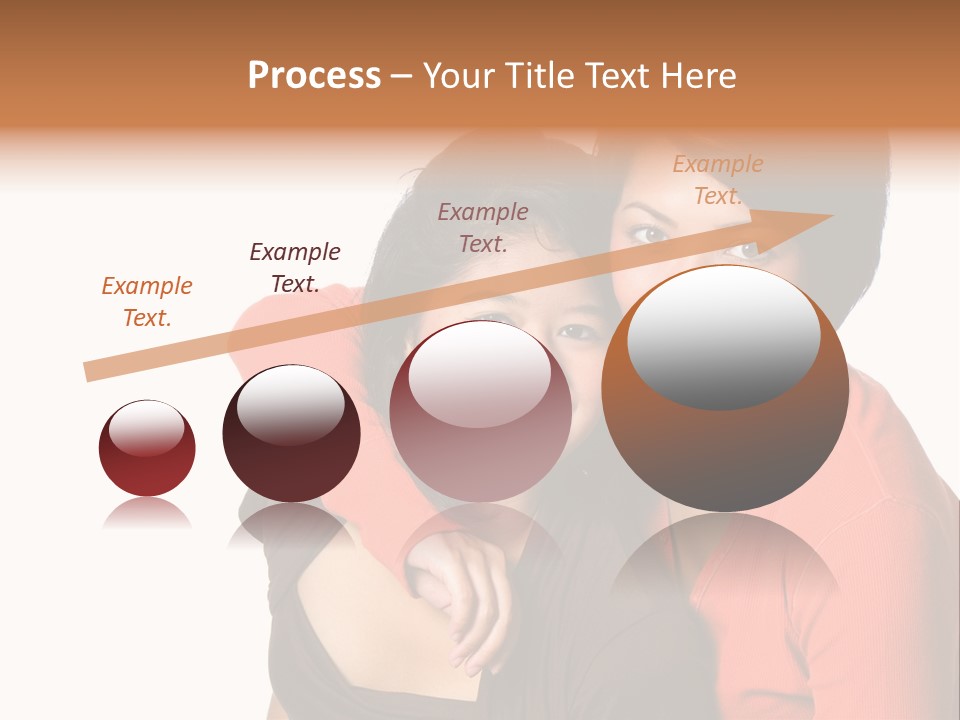 Two Beautiful Sisters From Asian Background. PowerPoint Template