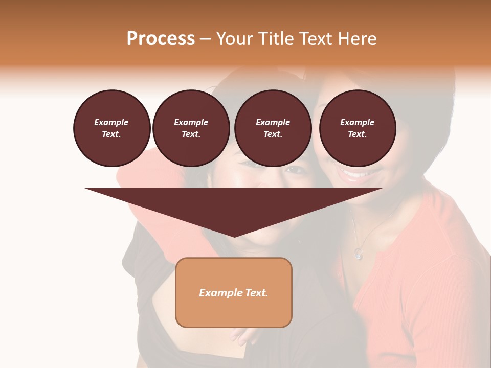 Two Beautiful Sisters From Asian Background. PowerPoint Template