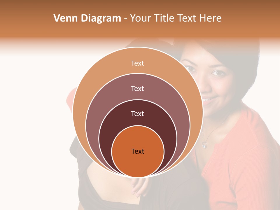 Two Beautiful Sisters From Asian Background. PowerPoint Template