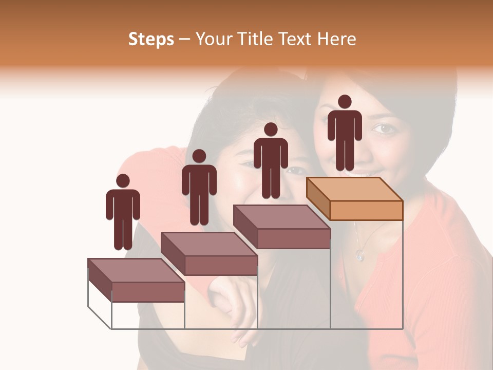 Two Beautiful Sisters From Asian Background. PowerPoint Template