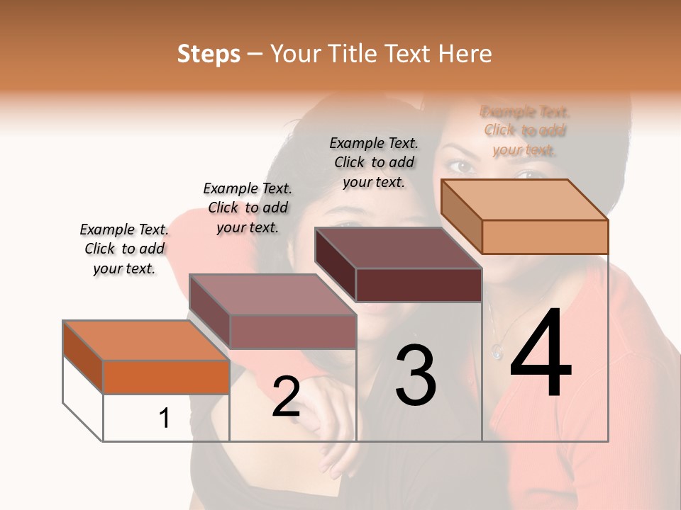 Two Beautiful Sisters From Asian Background. PowerPoint Template