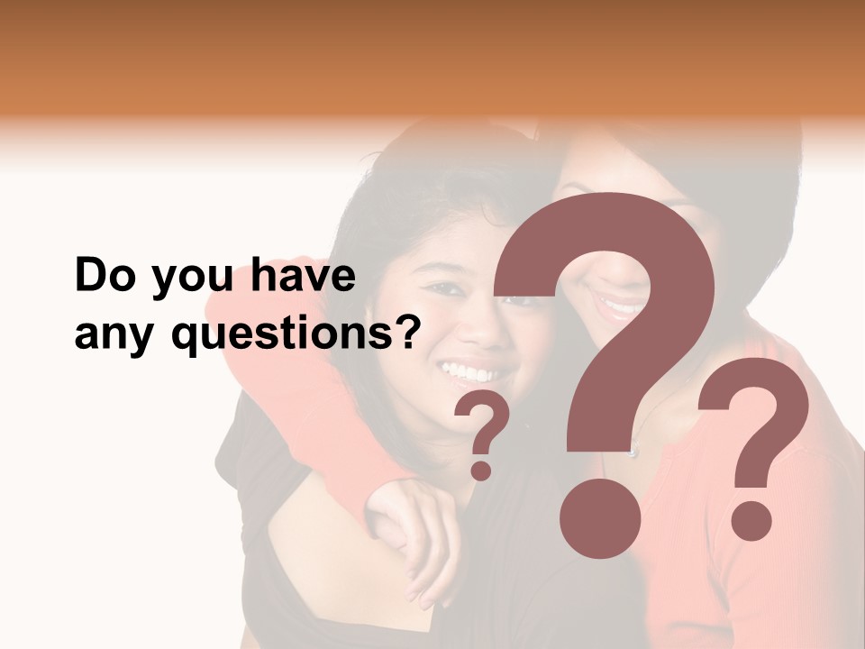 Two Beautiful Sisters From Asian Background. PowerPoint Template