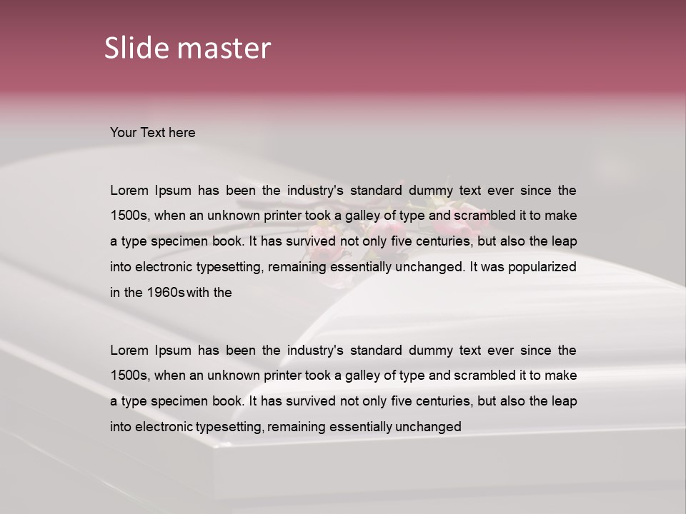 Horizontal Photo Of Three Roses On Casket At Arlington National Cemetery PowerPoint Template