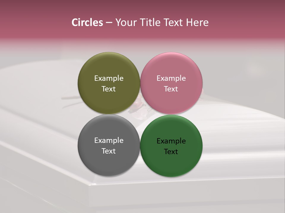 Horizontal Photo Of Three Roses On Casket At Arlington National Cemetery PowerPoint Template