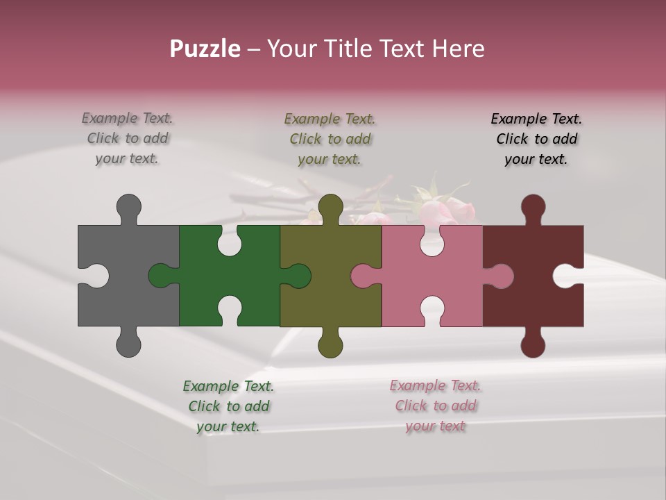 Horizontal Photo Of Three Roses On Casket At Arlington National Cemetery PowerPoint Template