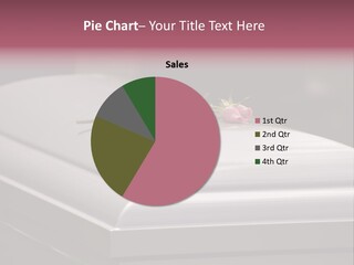 Horizontal Photo Of Three Roses On Casket At Arlington National Cemetery PowerPoint Template