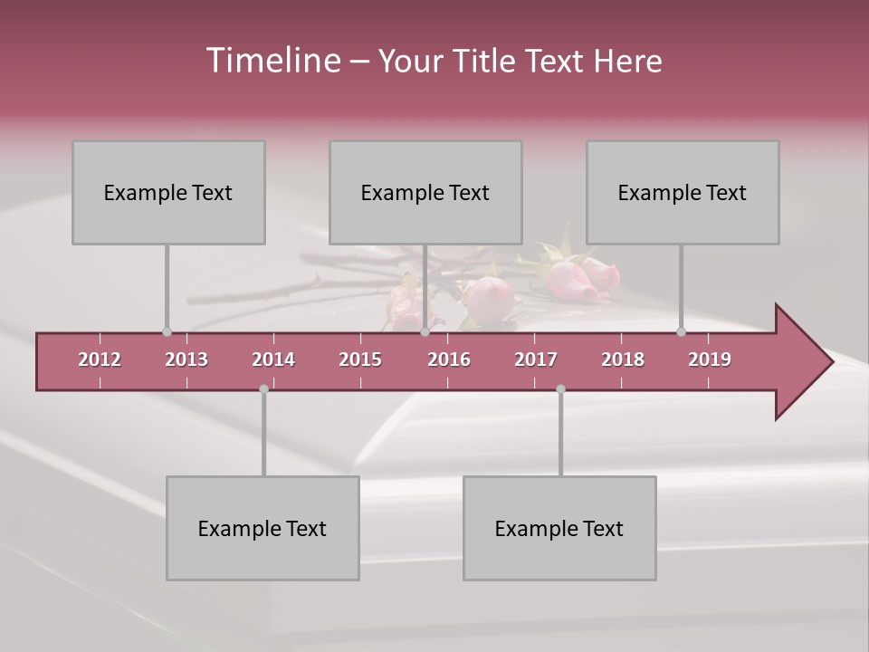 Horizontal Photo Of Three Roses On Casket At Arlington National Cemetery PowerPoint Template
