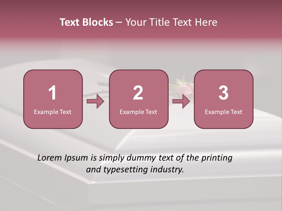 Horizontal Photo Of Three Roses On Casket At Arlington National Cemetery PowerPoint Template