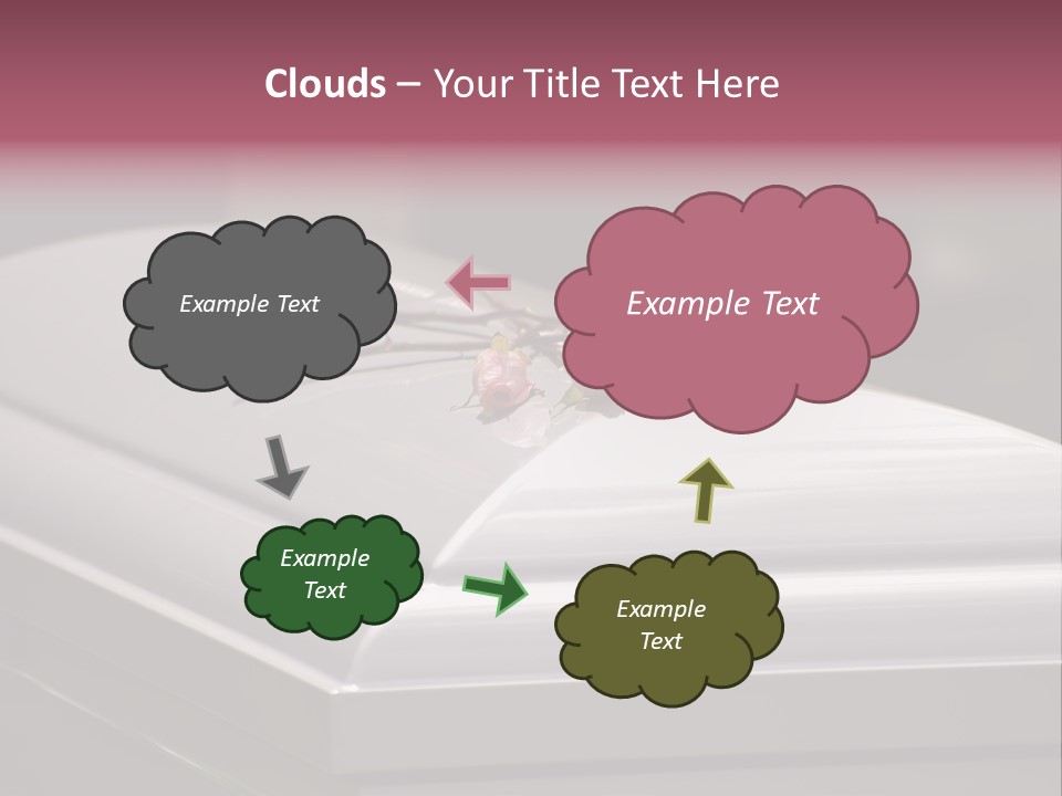 Horizontal Photo Of Three Roses On Casket At Arlington National Cemetery PowerPoint Template