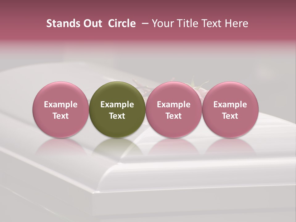 Horizontal Photo Of Three Roses On Casket At Arlington National Cemetery PowerPoint Template