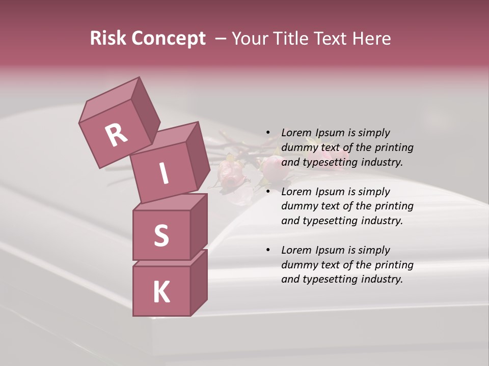 Horizontal Photo Of Three Roses On Casket At Arlington National Cemetery PowerPoint Template