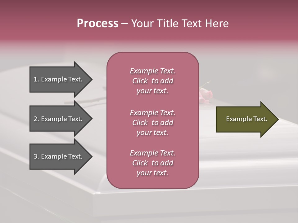 Horizontal Photo Of Three Roses On Casket At Arlington National Cemetery PowerPoint Template