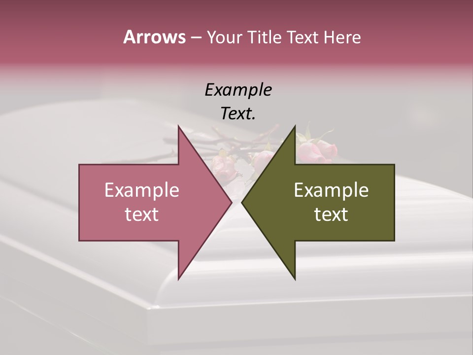 Horizontal Photo Of Three Roses On Casket At Arlington National Cemetery PowerPoint Template