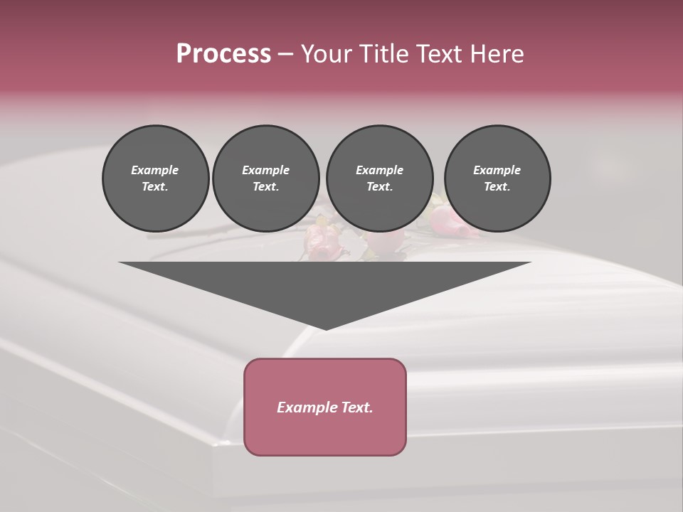 Horizontal Photo Of Three Roses On Casket At Arlington National Cemetery PowerPoint Template