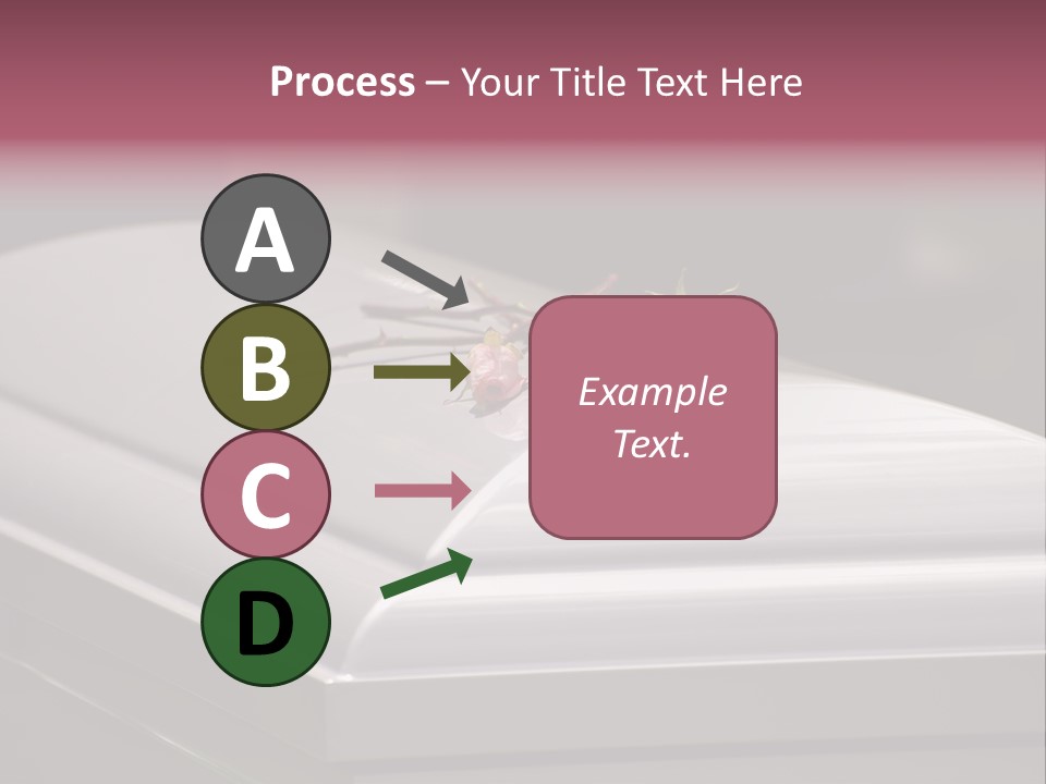 Horizontal Photo Of Three Roses On Casket At Arlington National Cemetery PowerPoint Template