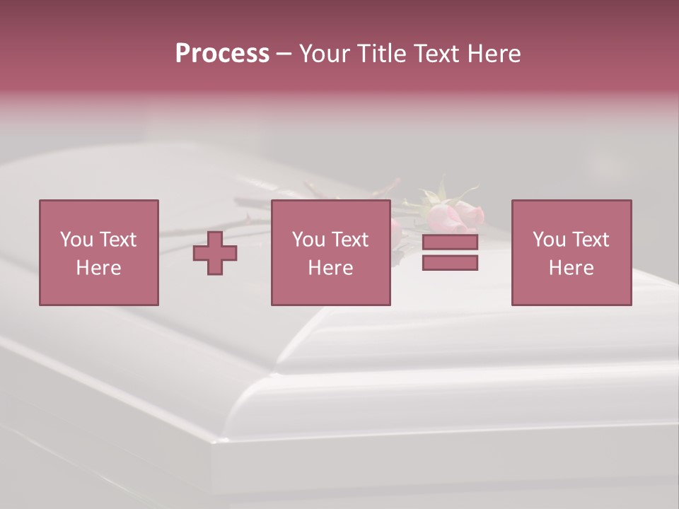 Horizontal Photo Of Three Roses On Casket At Arlington National Cemetery PowerPoint Template