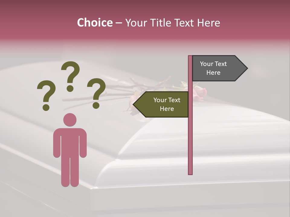 Horizontal Photo Of Three Roses On Casket At Arlington National Cemetery PowerPoint Template
