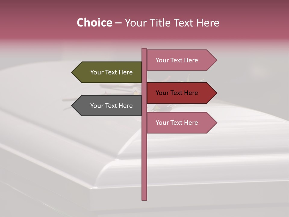 Horizontal Photo Of Three Roses On Casket At Arlington National Cemetery PowerPoint Template