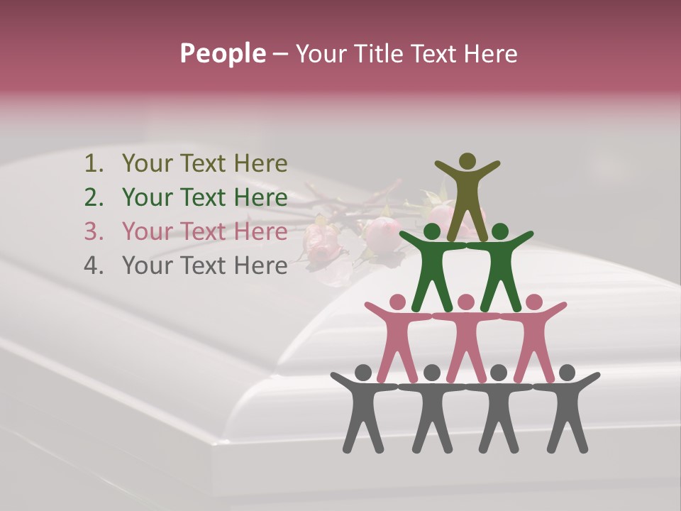 Horizontal Photo Of Three Roses On Casket At Arlington National Cemetery PowerPoint Template