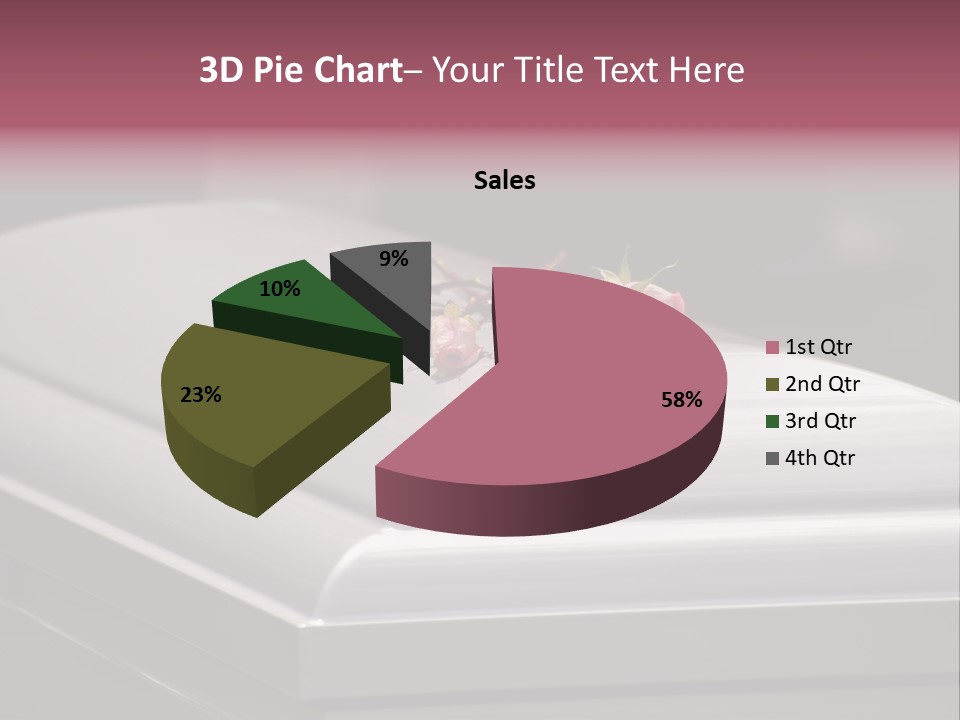 Horizontal Photo Of Three Roses On Casket At Arlington National Cemetery PowerPoint Template