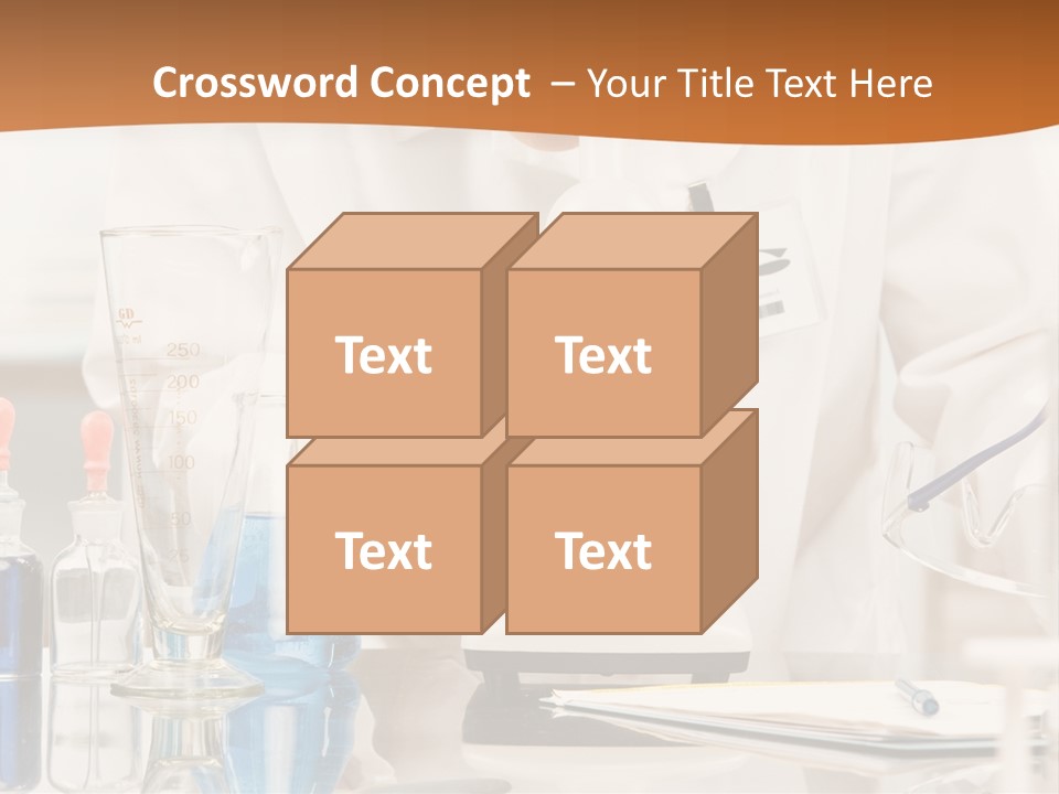 Curious Research Scientist In Lab Coat And Rubber Gloves Looking At Specimen Under Microscope In Laboratory PowerPoint Template