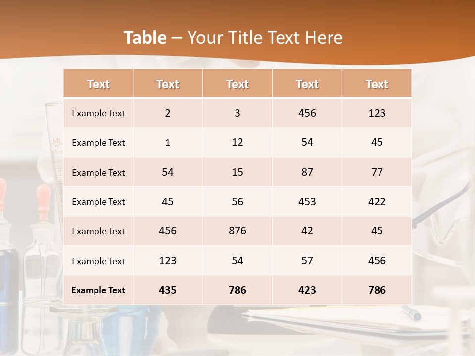 Curious Research Scientist In Lab Coat And Rubber Gloves Looking At Specimen Under Microscope In Laboratory PowerPoint Template