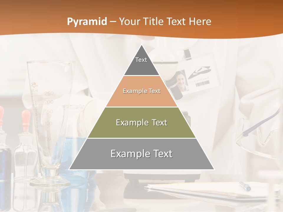 Curious Research Scientist In Lab Coat And Rubber Gloves Looking At Specimen Under Microscope In Laboratory PowerPoint Template