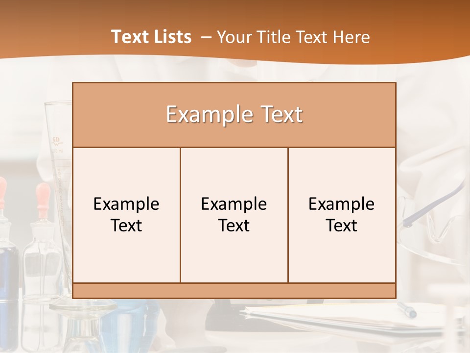 Curious Research Scientist In Lab Coat And Rubber Gloves Looking At Specimen Under Microscope In Laboratory PowerPoint Template