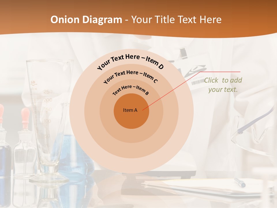 Curious Research Scientist In Lab Coat And Rubber Gloves Looking At Specimen Under Microscope In Laboratory PowerPoint Template