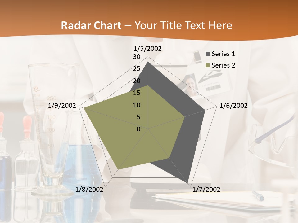 Curious Research Scientist In Lab Coat And Rubber Gloves Looking At Specimen Under Microscope In Laboratory PowerPoint Template