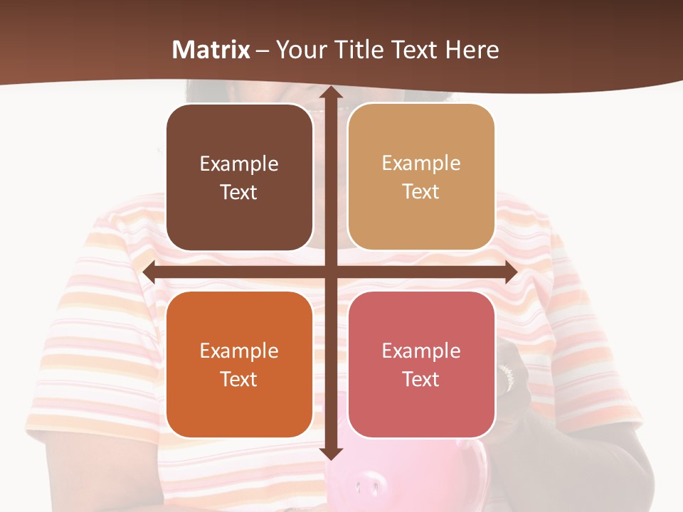 Senior Minority Woman Set On A White Background PowerPoint Template