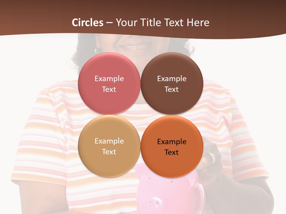 Senior Minority Woman Set On A White Background PowerPoint Template